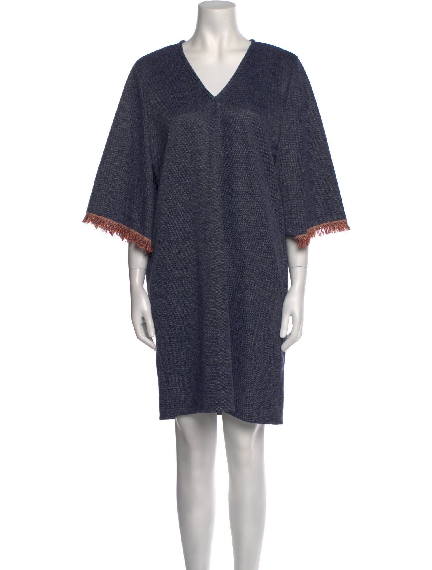 Beulah Style V-Neck Mini Dress