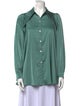 Beulah Style Long Sleeve Button-Up Top