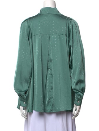 Beulah Style Long Sleeve Button-Up Top