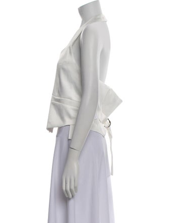 Beulah Style V-Neck Sleeveless Crop Top