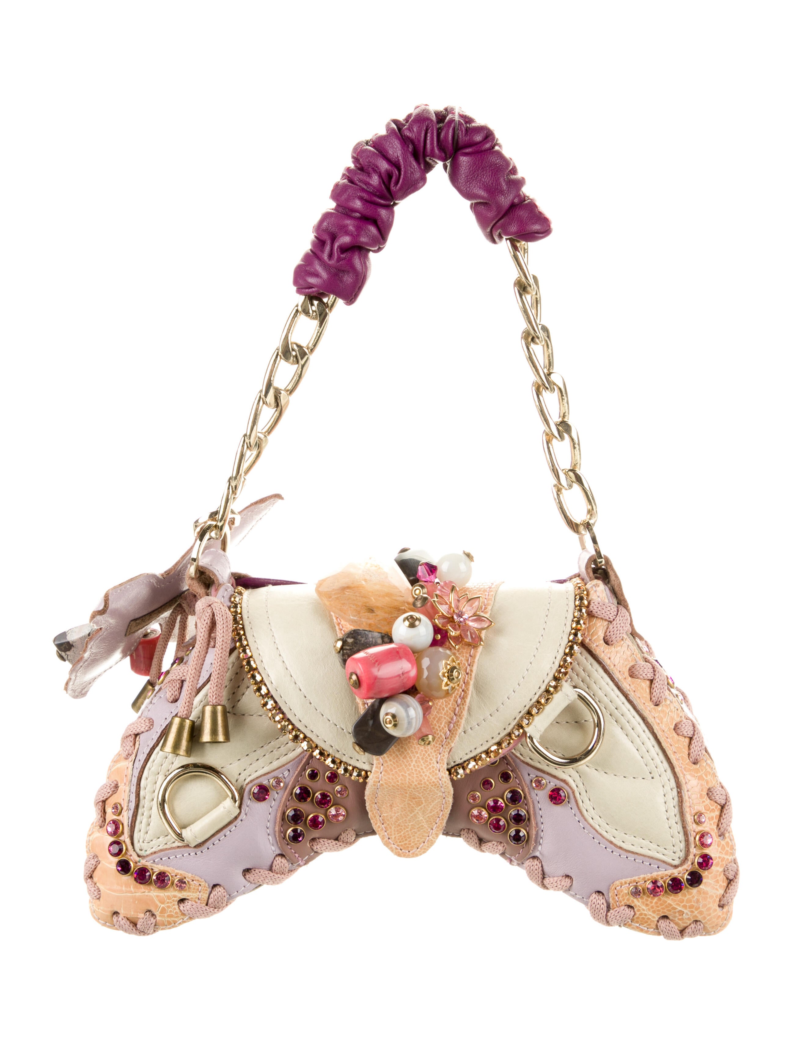 Bracher Emden Butterfly Handle Bag - Pink Handle Bags, Handbags