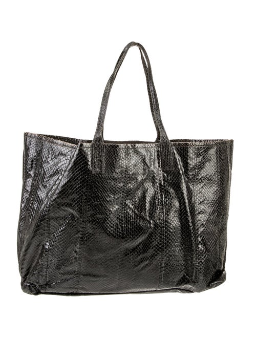 Beirn Embossed Leather Tote
