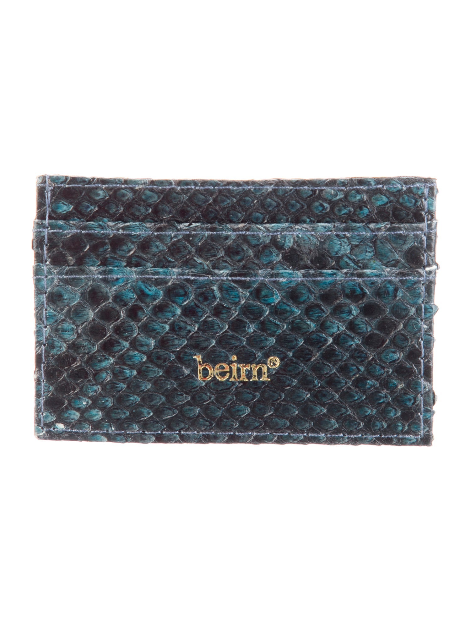Beirn Snakeskin Animal Print Card Holder