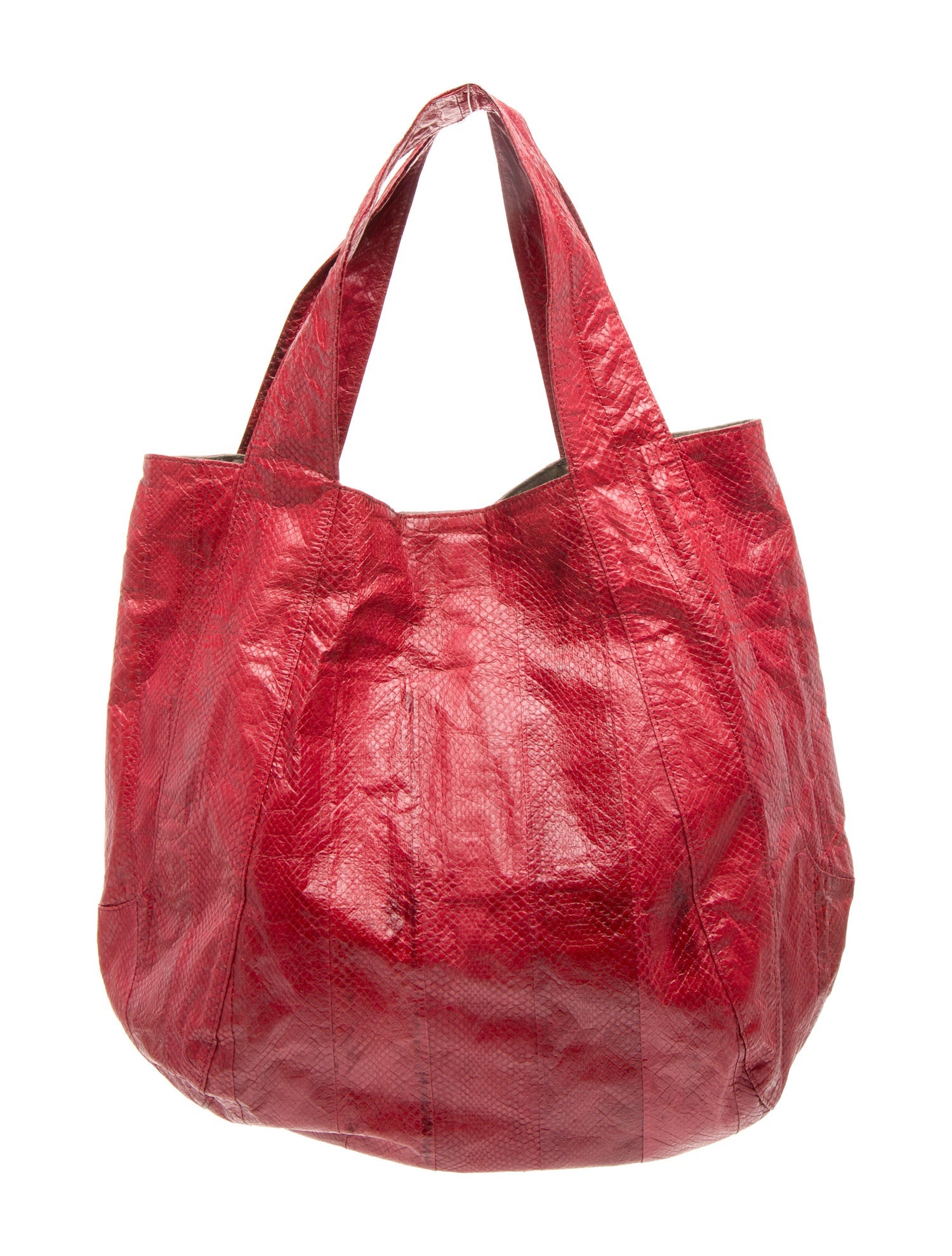 Beirn Embossed Leather Hobo