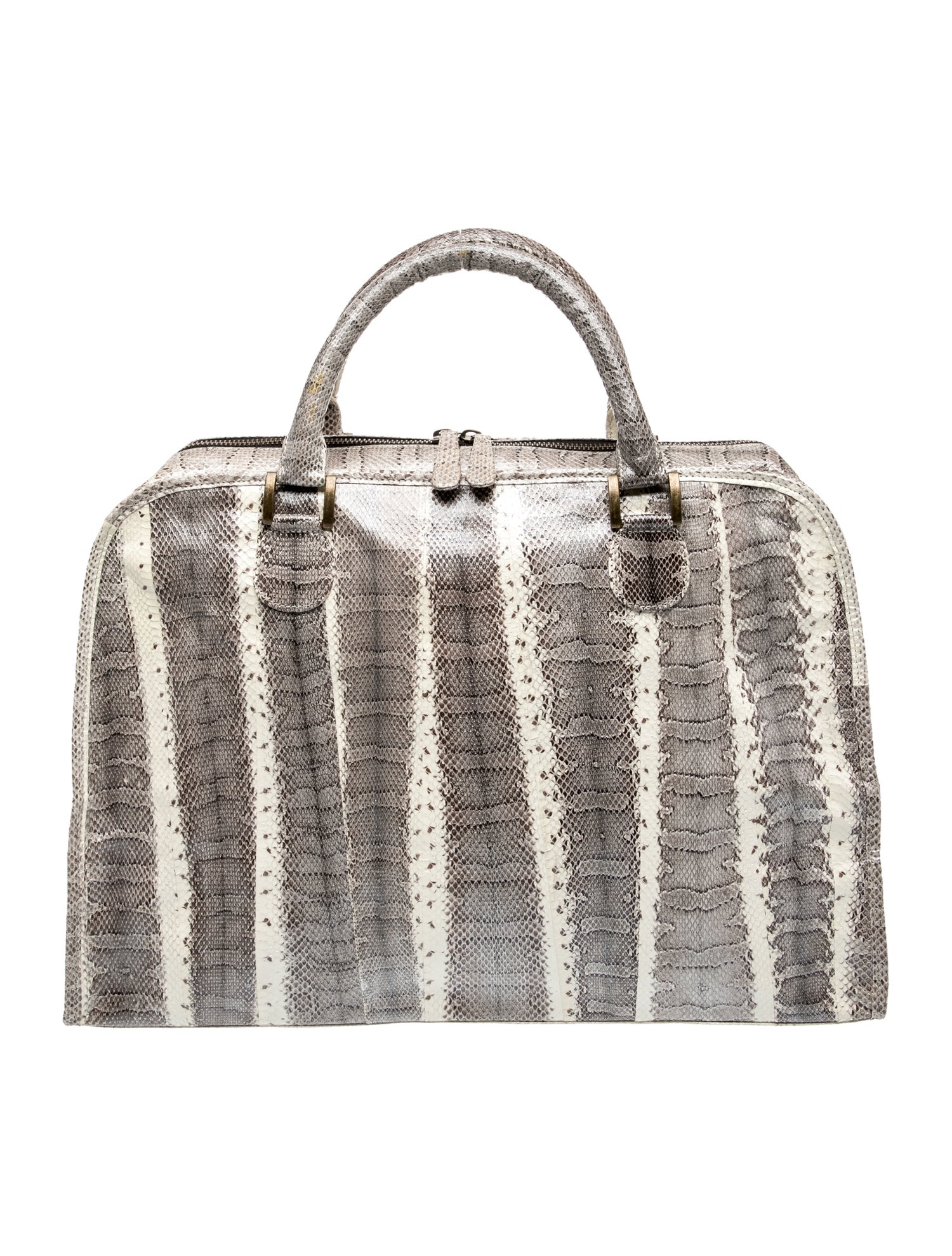 Beirn Snakeskin Top Handle Bag