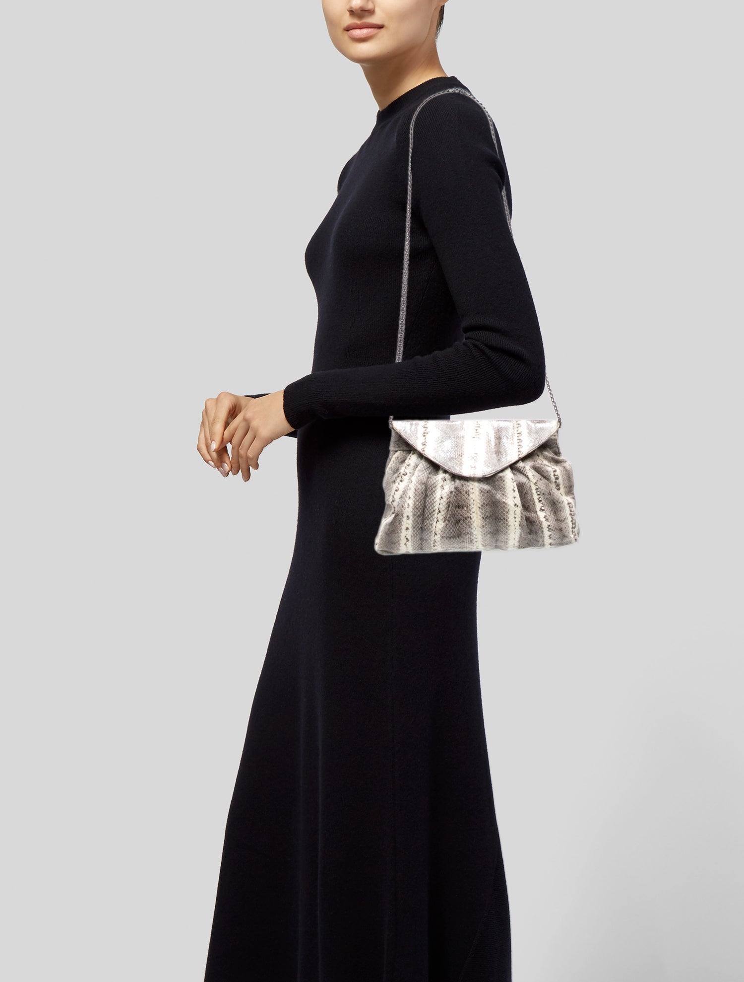 Beirn Snakeskin Shoulder Bag