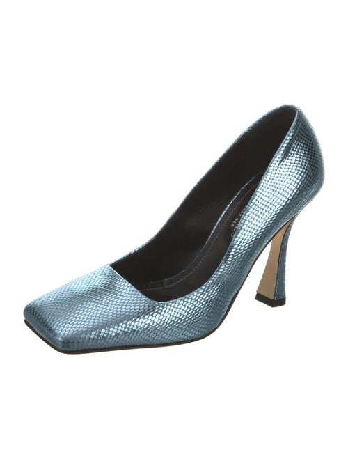 Beautiisoles By Robyn Shreiber Embossed Leather Pumps