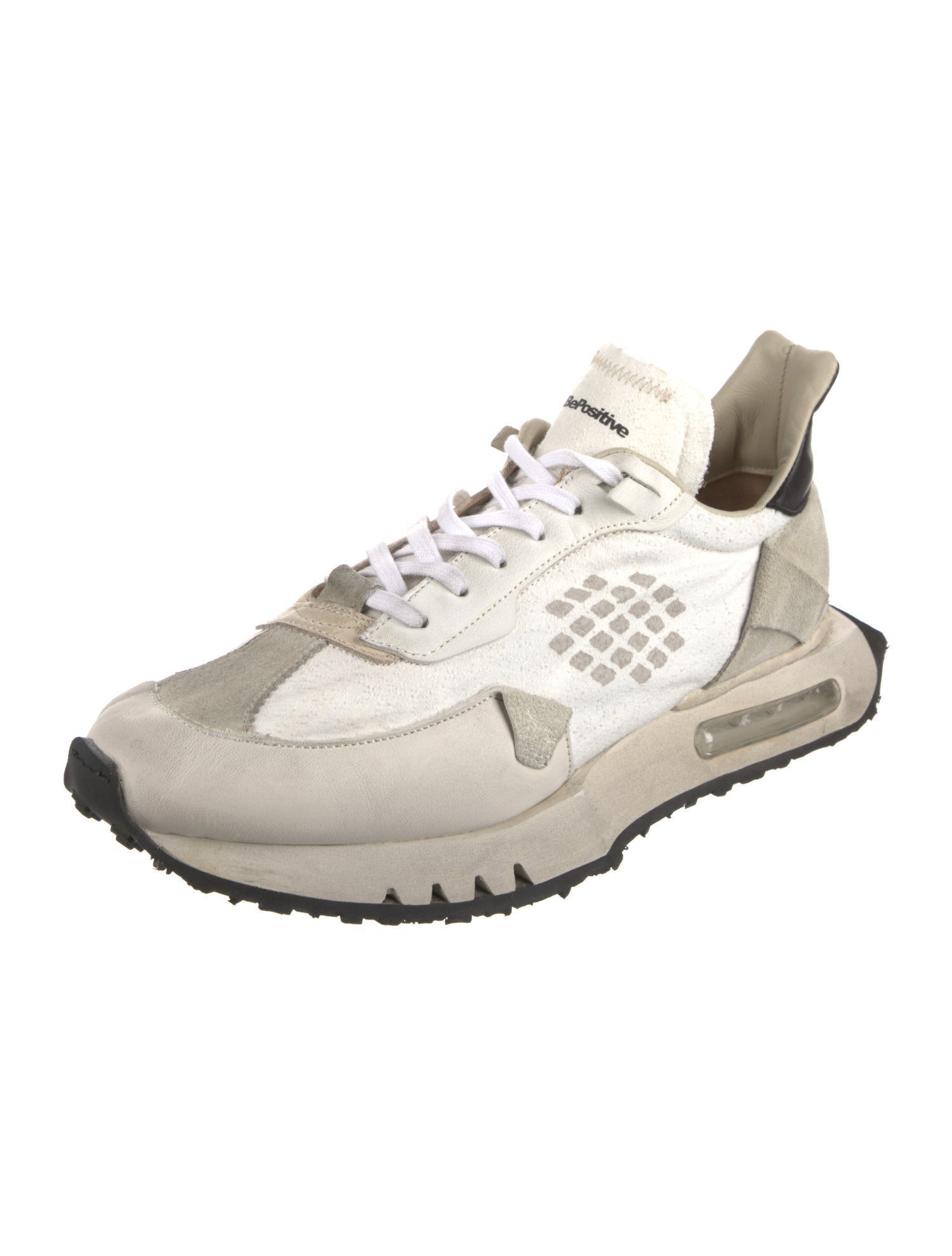 Bepositive Leather Printed Athletic Sneakers