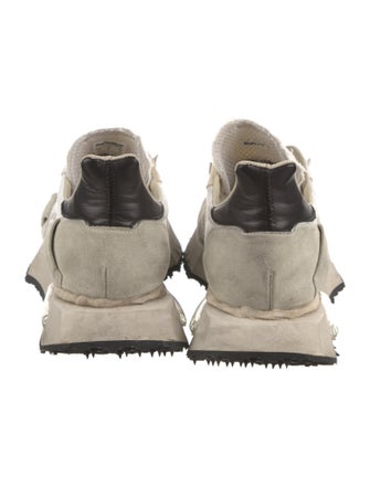 Bepositive Leather Printed Athletic Sneakers