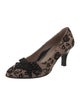BeautiFeel Velvet Floral Print Pumps