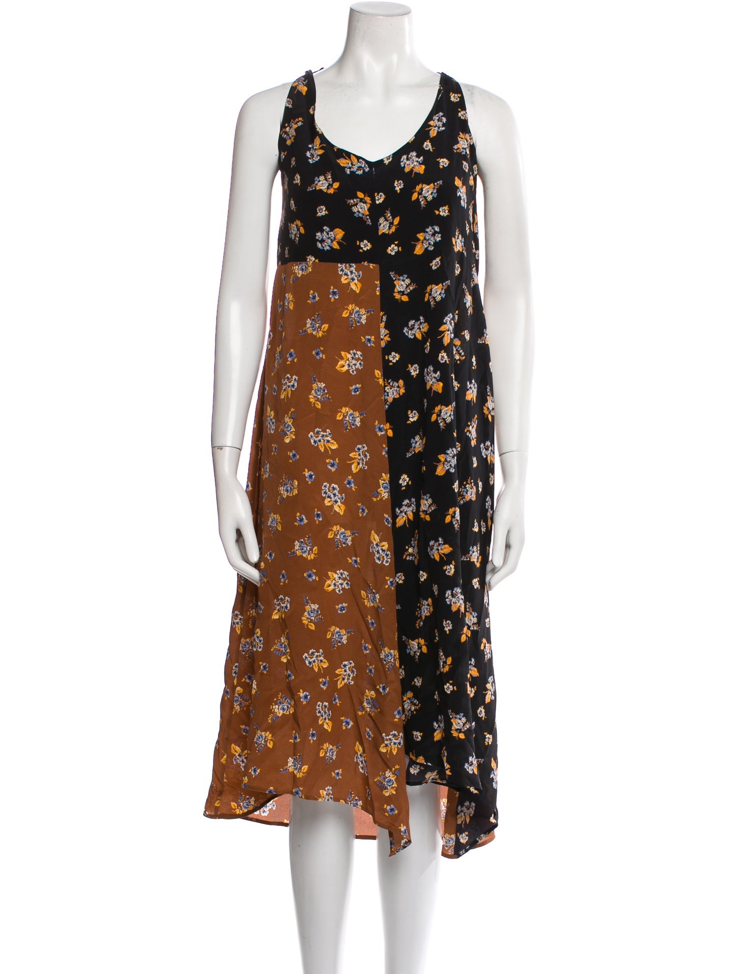 Belize Silk Midi Length Dress