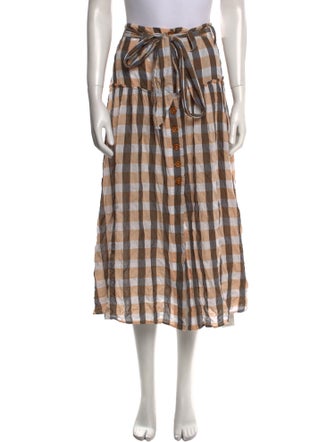 Belize Printed Midi Length Skirt