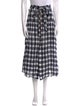 Belize Plaid Print Midi Length Skirt
