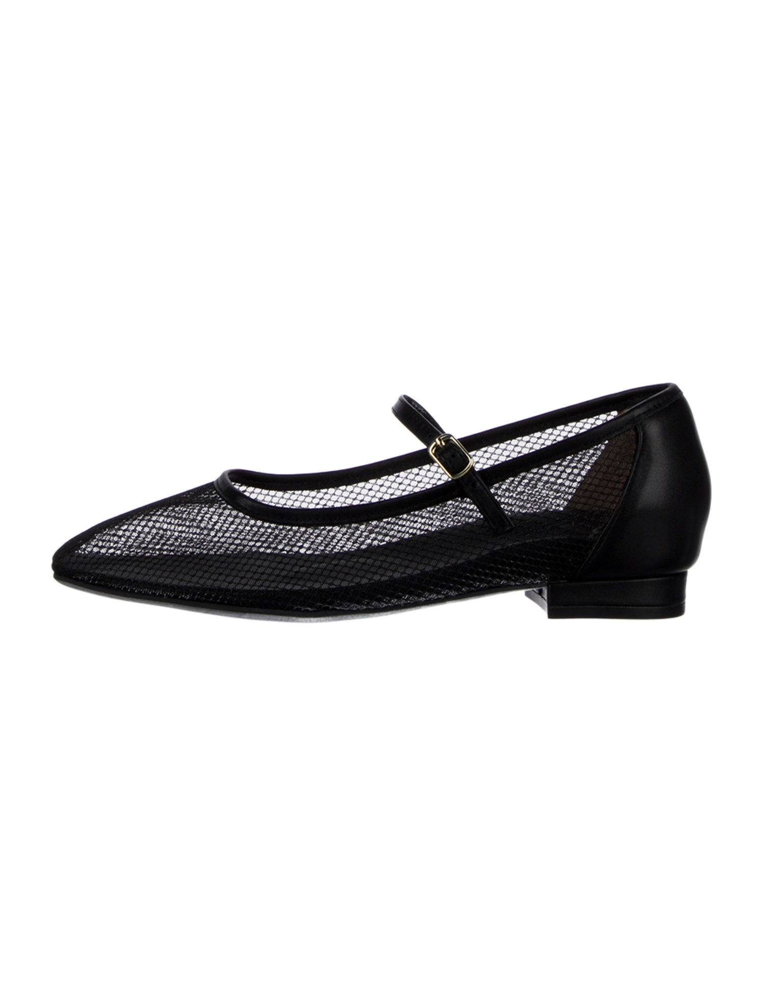 Bared Footwear Mesh Mesh Accents Mary Jane Flats