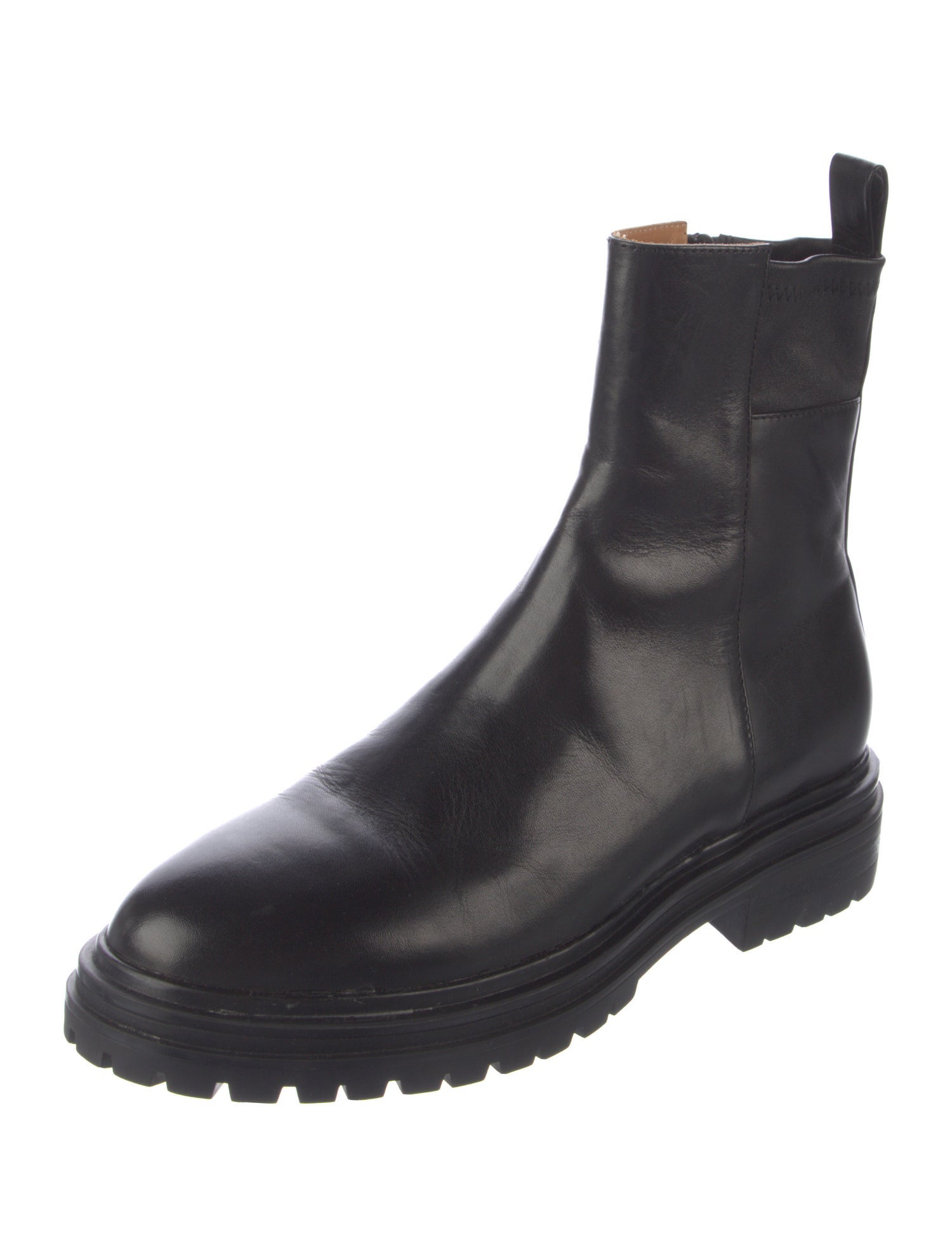 Bared Footwear Leather Combat Boots