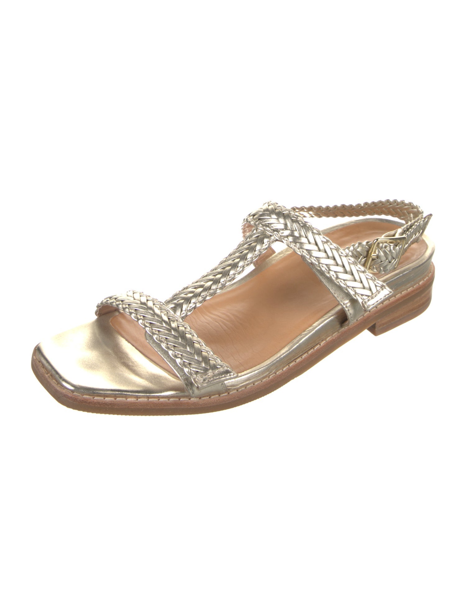 Bared Footwear Leather T-Strap Sandals