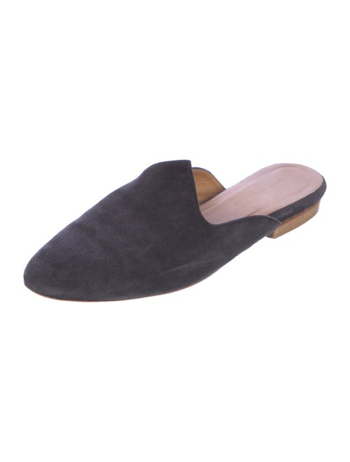 Le Monde Beryl Velvet Grosgrain Trim Mules