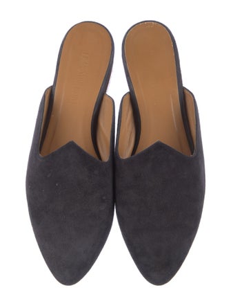 Le Monde Beryl Velvet Grosgrain Trim Mules