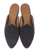 Le Monde Beryl Velvet Grosgrain Trim Mules