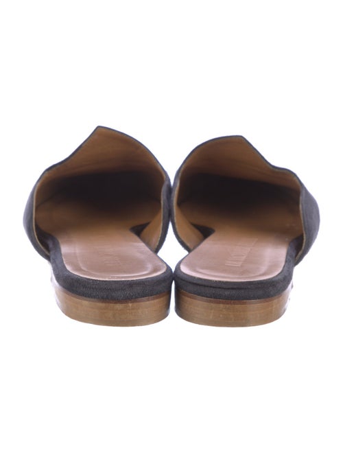 Le Monde Beryl Velvet Grosgrain Trim Mules