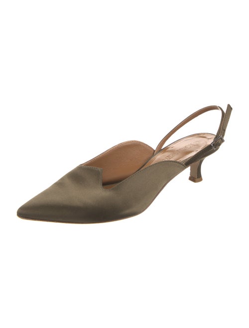 Le Monde Beryl Satin Slingback Sandals