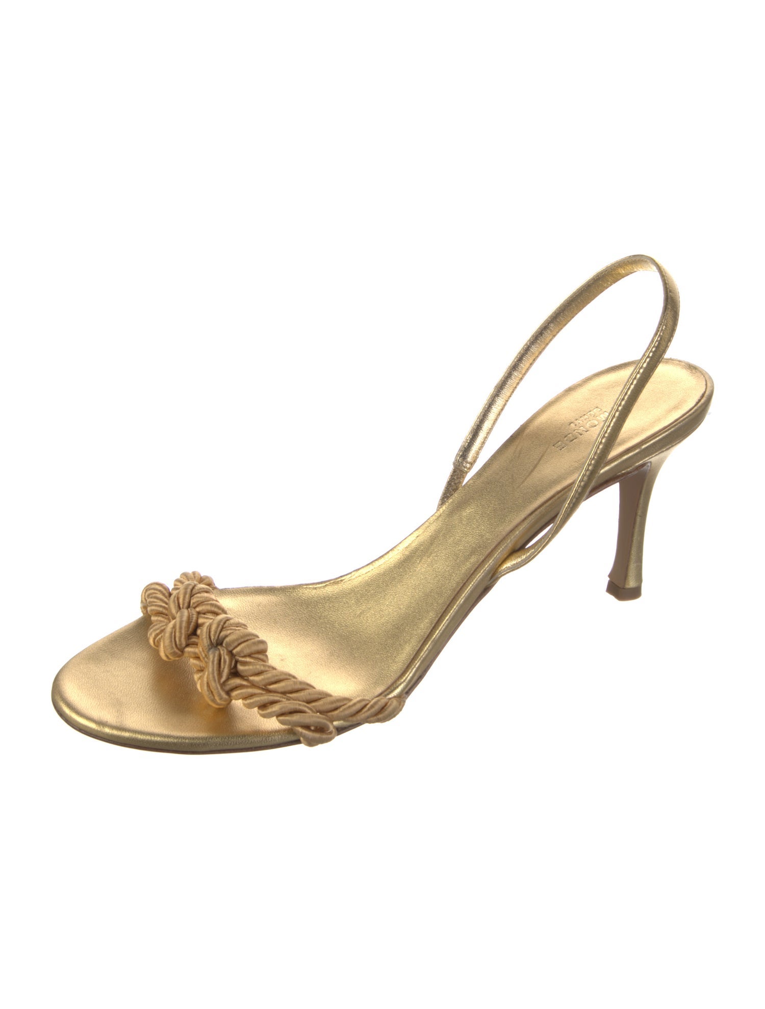 Le Monde Beryl Leather Slingback Sandals