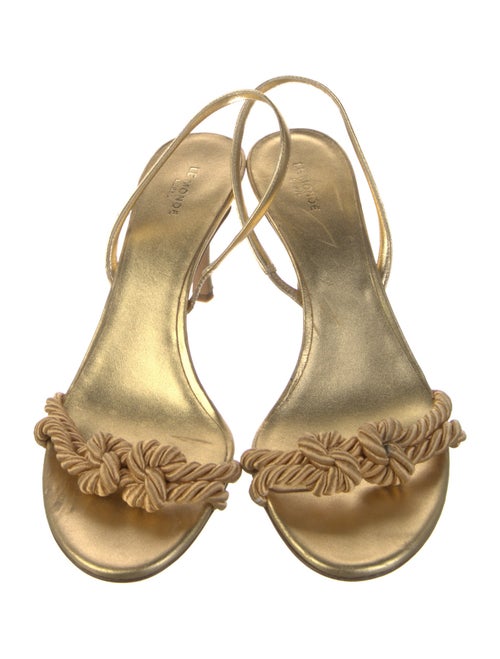 Le Monde Beryl Leather Slingback Sandals