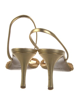 Le Monde Beryl Leather Slingback Sandals