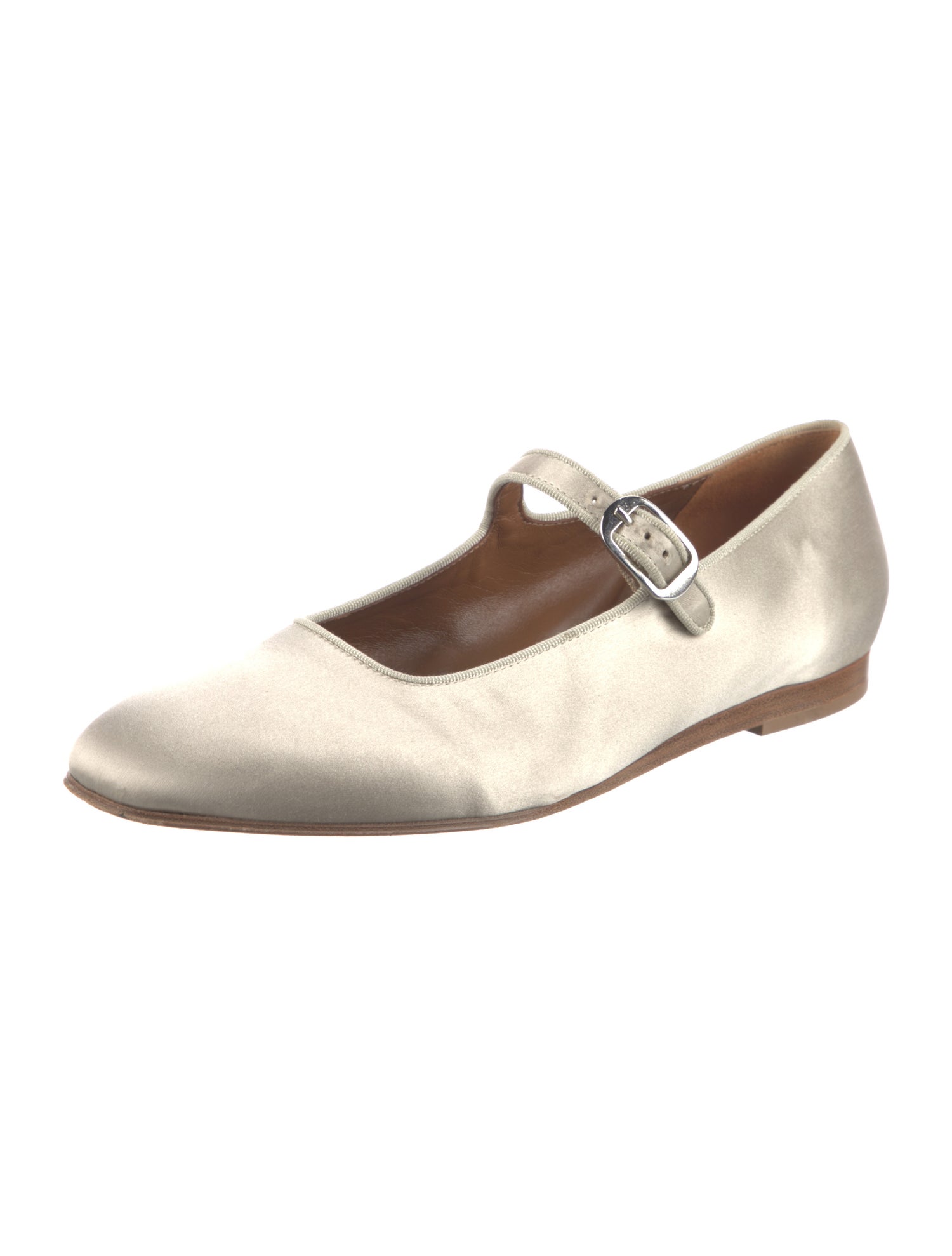 Le Monde Beryl Satin Mary Jane Flats