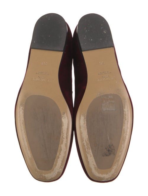 Le Monde Beryl Velvet Grosgrain Trim Mary Jane Flats