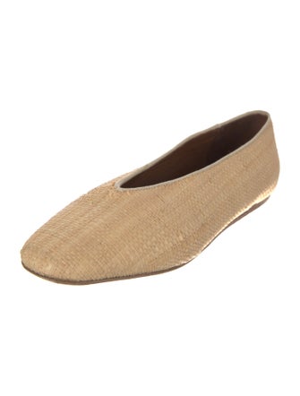 Le Monde Beryl Straw Ballet Flats