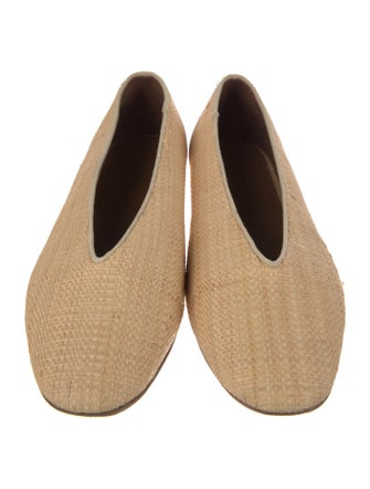Le Monde Beryl Straw Ballet Flats