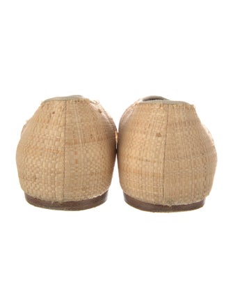 Le Monde Beryl Straw Ballet Flats