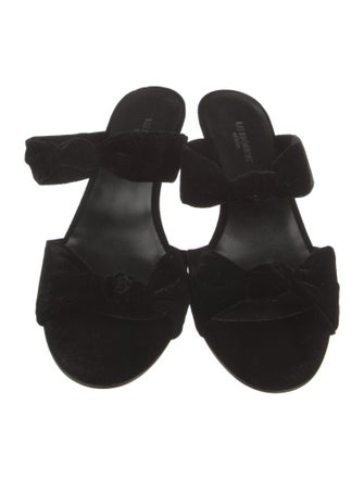 Le Monde Beryl Velvet Slides