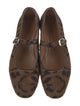 Le Monde Beryl Ponyhair Animal Print Mary Jane Flats