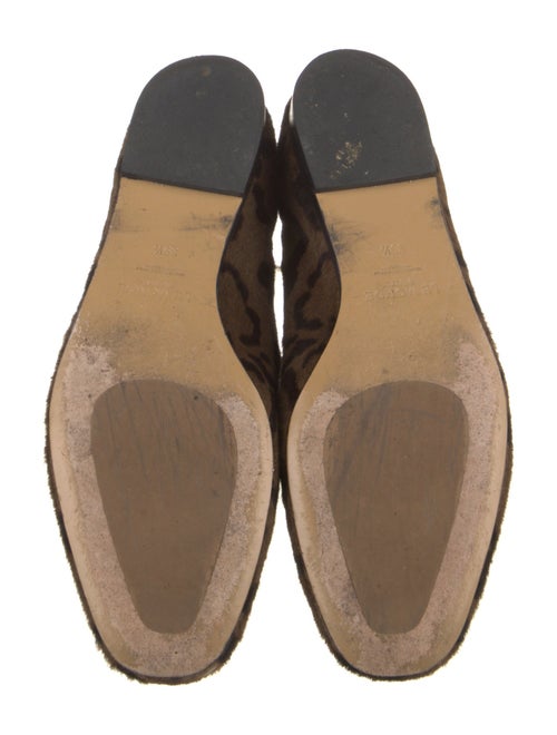 Le Monde Beryl Ponyhair Animal Print Mary Jane Flats