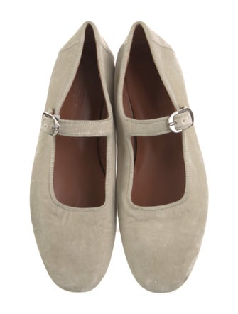 Le Monde Beryl Velvet Mary Jane Flats
