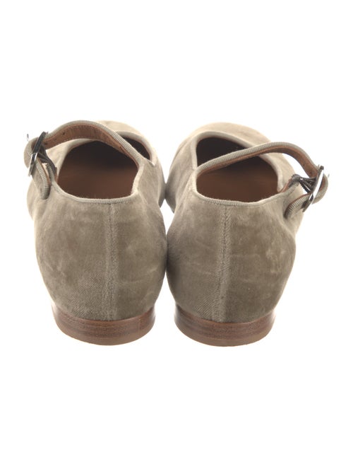 Le Monde Beryl Velvet Grosgrain Trim Mary Jane Flats