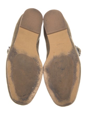 Le Monde Beryl Velvet Grosgrain Trim Mary Jane Flats