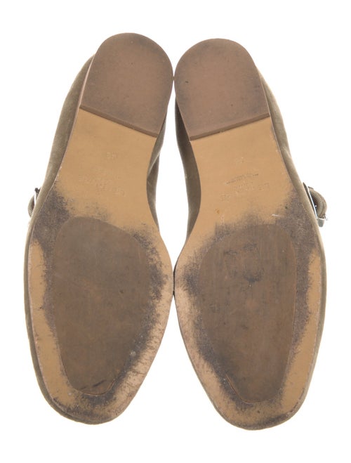 Le Monde Beryl Velvet Grosgrain Trim Mary Jane Flats