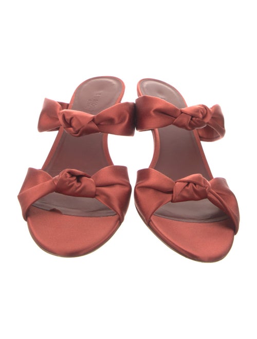 Le Monde Beryl Satin Bow Accents Slides