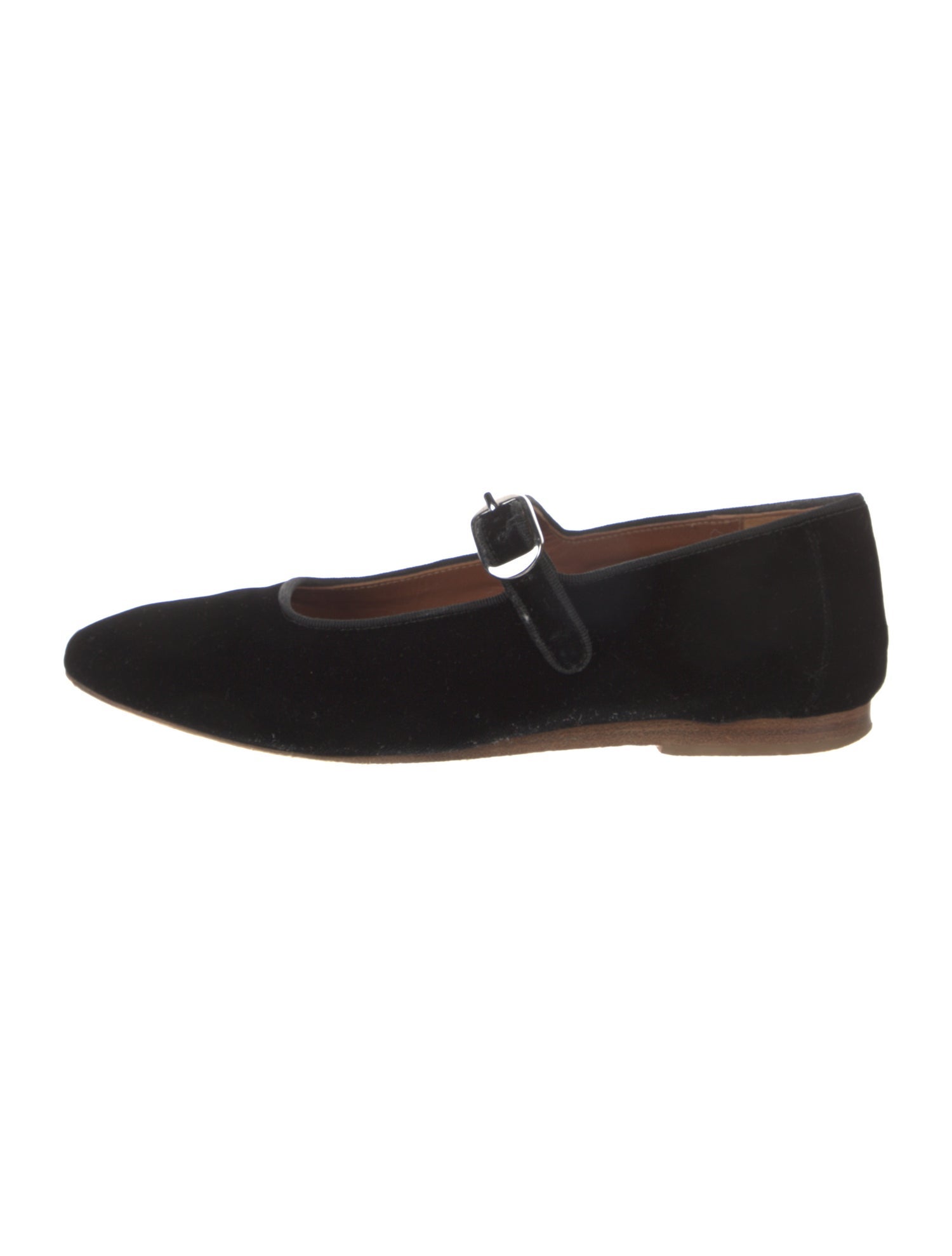 Le Monde Beryl Velvet Mary Jane Flats