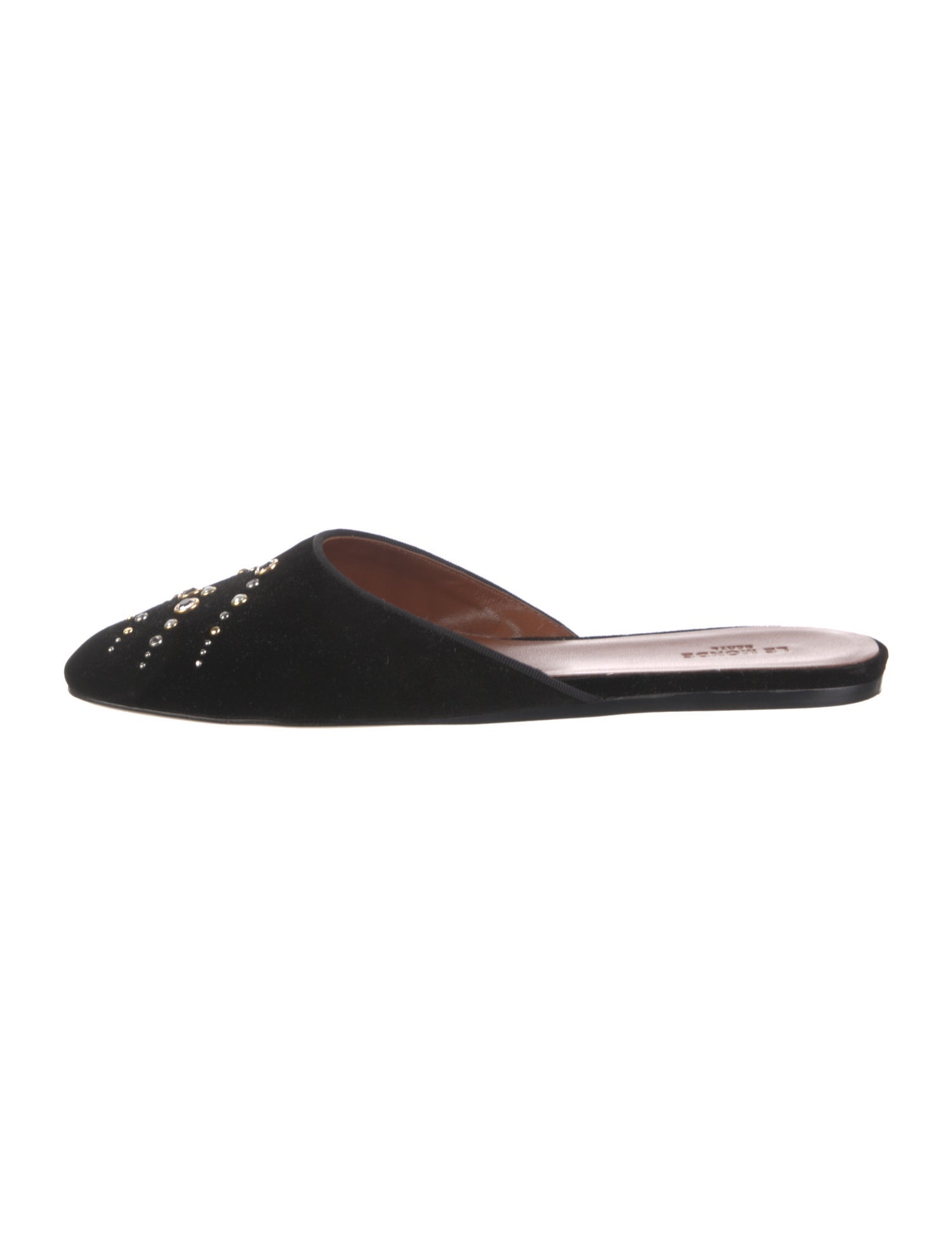 Le Monde Beryl Suede Crystal Embellishments Mules