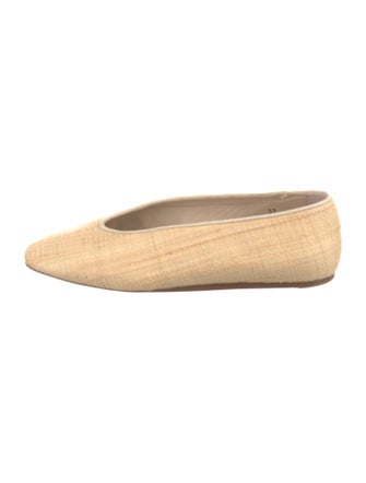 Le Monde Beryl Straw Ballet Flats