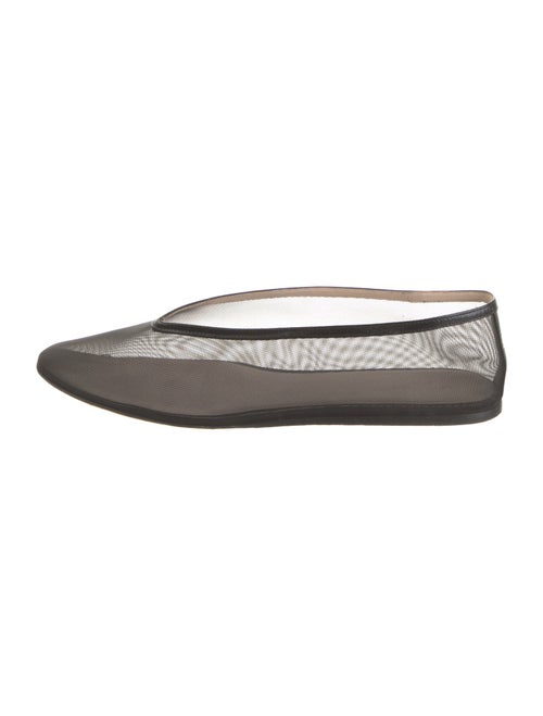 Le Monde Beryl Mesh Leather Trim Embellishment Ballet Flats