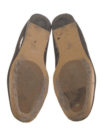 Le Monde Beryl Mesh Leather Trim Embellishment Ballet Flats