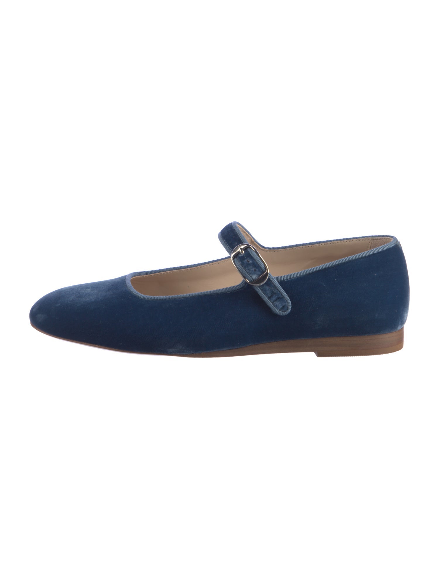 Le Monde Beryl Velvet Mary Jane Flats