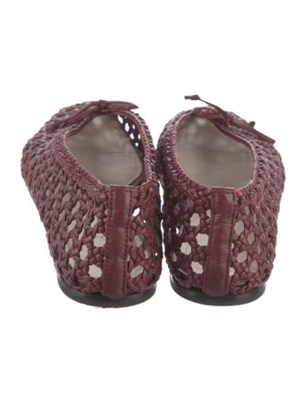 Le Monde Beryl Leather Printed Ballet Flats