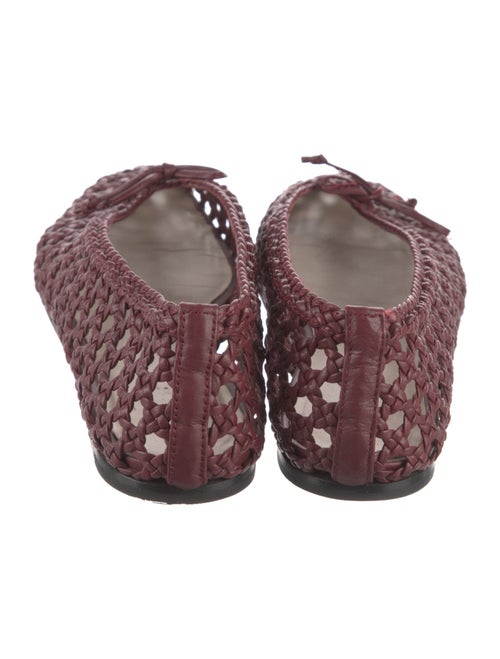 Le Monde Beryl Leather Printed Ballet Flats