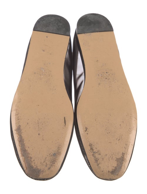 Le Monde Beryl Mesh Leather Trim Embellishment Ballet Flats